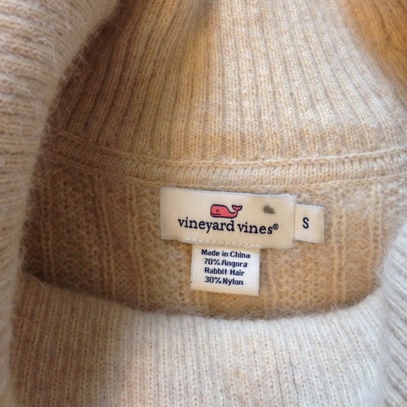 Vineyard Vines Cowl Neck Cream Sweater - Picture 4 of 7